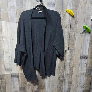 Eileen Fisher Charcoal Grey Organic Cotton Cardigan